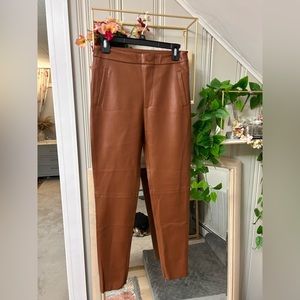 ZARA Faux Leather Leggings Size M